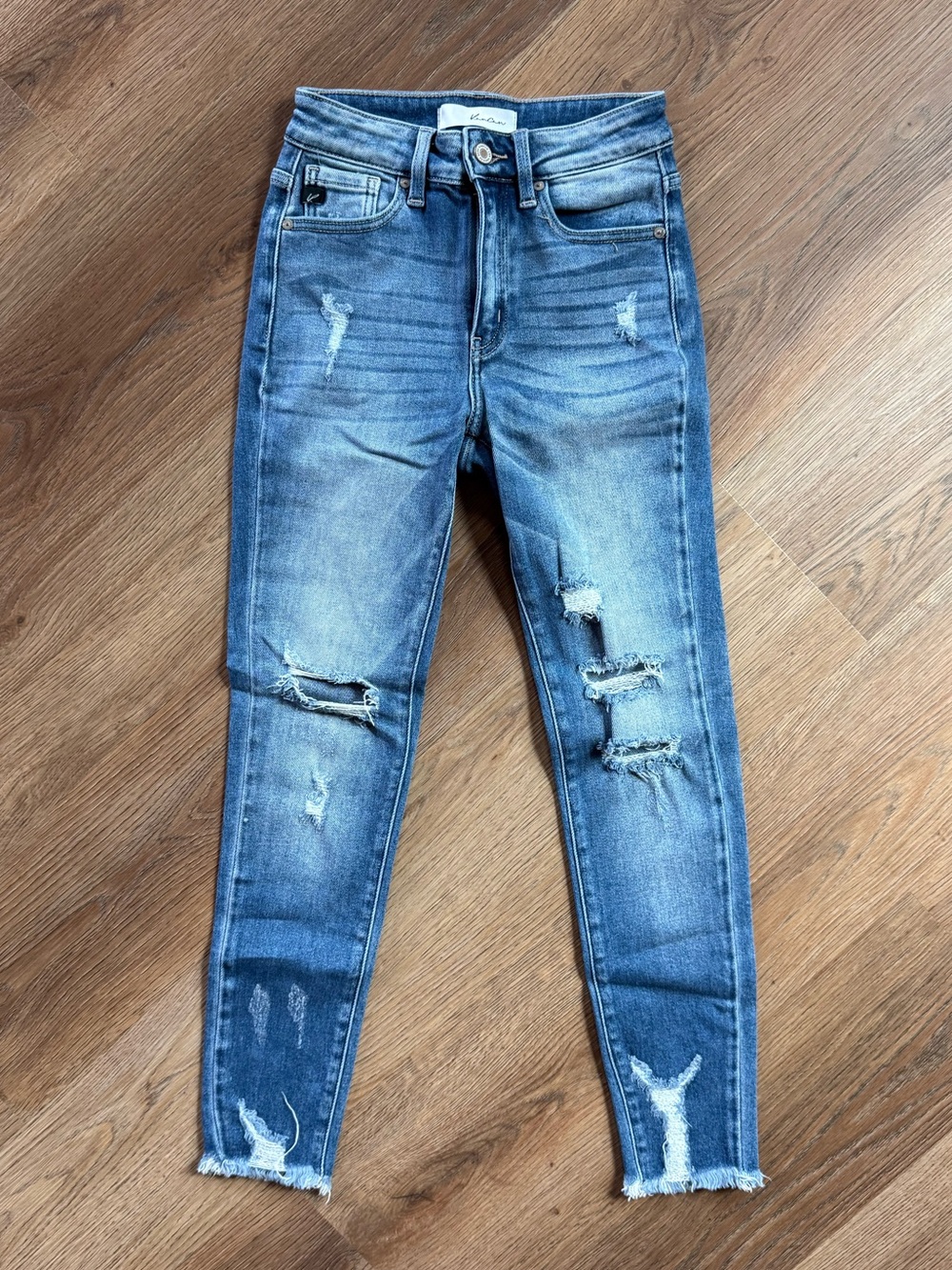KanCan Distressed Light Blue Skinny Jeans